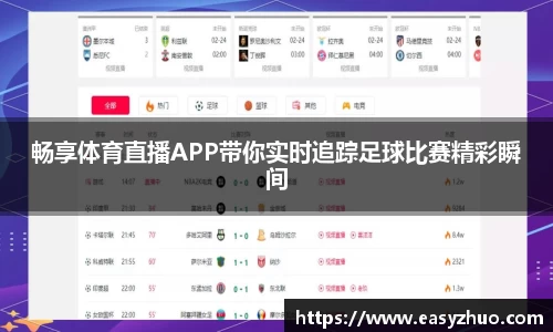 畅享体育直播APP带你实时追踪足球比赛精彩瞬间