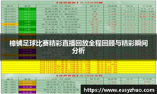 樟铺足球比赛精彩直播回放全程回顾与精彩瞬间分析